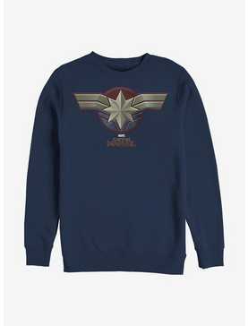 Marvel Captain Marvel Costume Logo Crew Sweatshirt, , hi-res
