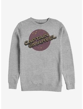 Marvel Captain Marvel Planets Crew Sweatshirt, ATH HTR, hi-res
