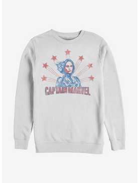Marvel Captain Marvel Retro Stars Crew Sweatshirt, , hi-res