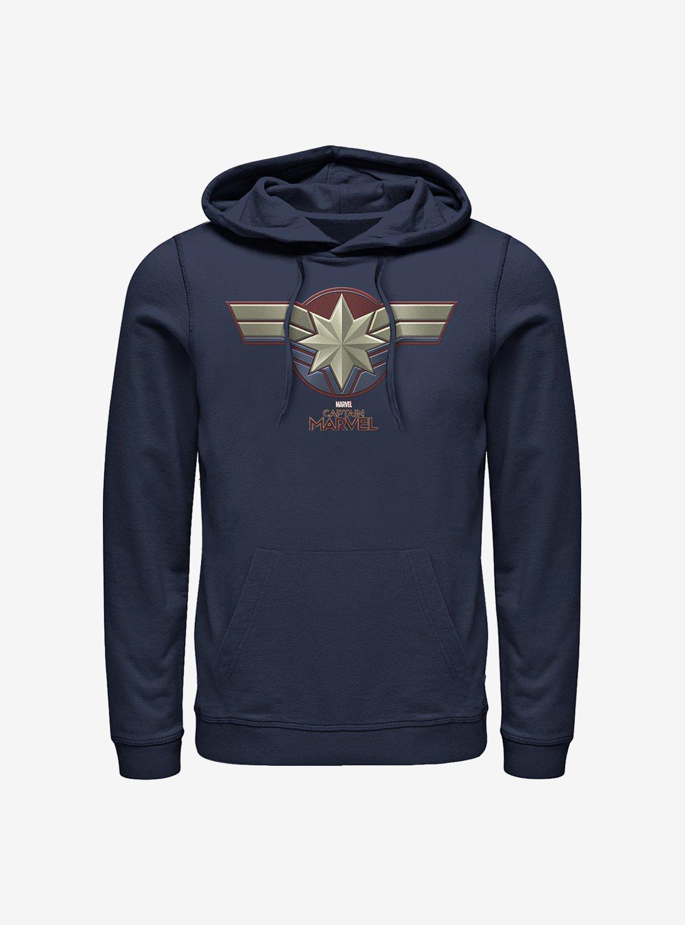 Marvel Captain Marvel Costume Logo Hoodie, , hi-res