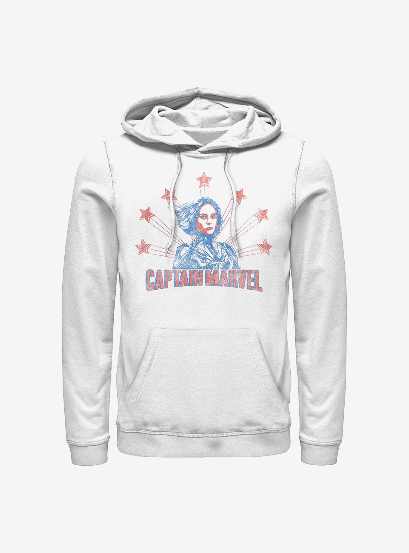 Marvel Captain Marvel Retro Stars Hoodie, , hi-res