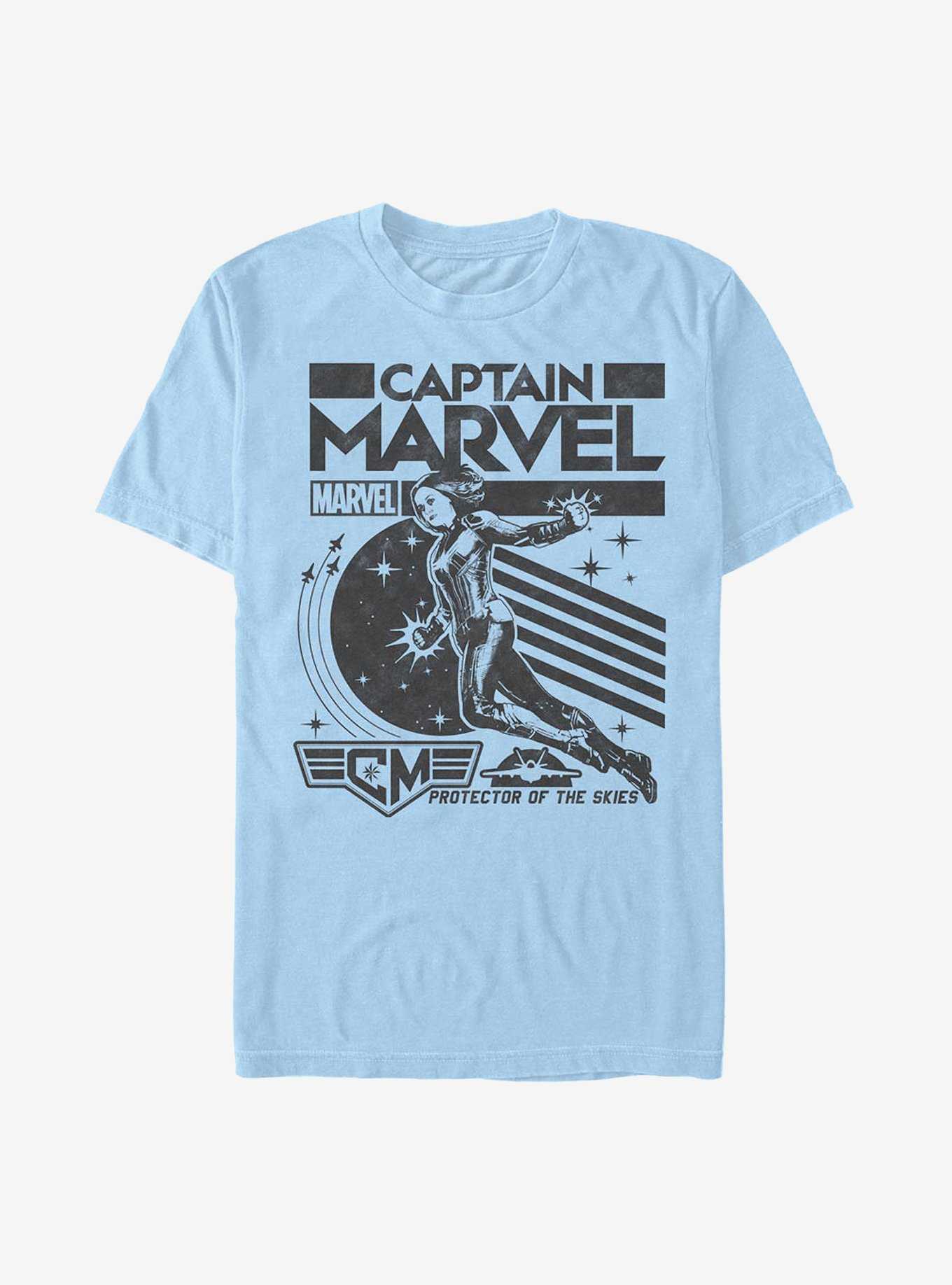 Marvel Captain Marvel Captain Poster T-Shirt, , hi-res