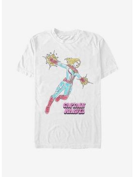 Plus Size Marvel Captain Marvel Cartoon T-Shirt, , hi-res
