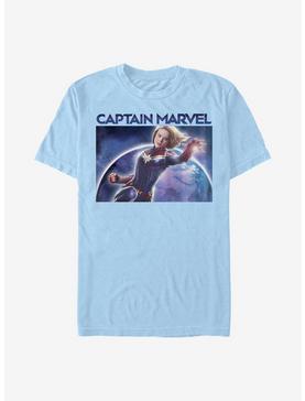 Marvel Captain Marvel Photo T-Shirt, LT BLUE, hi-res