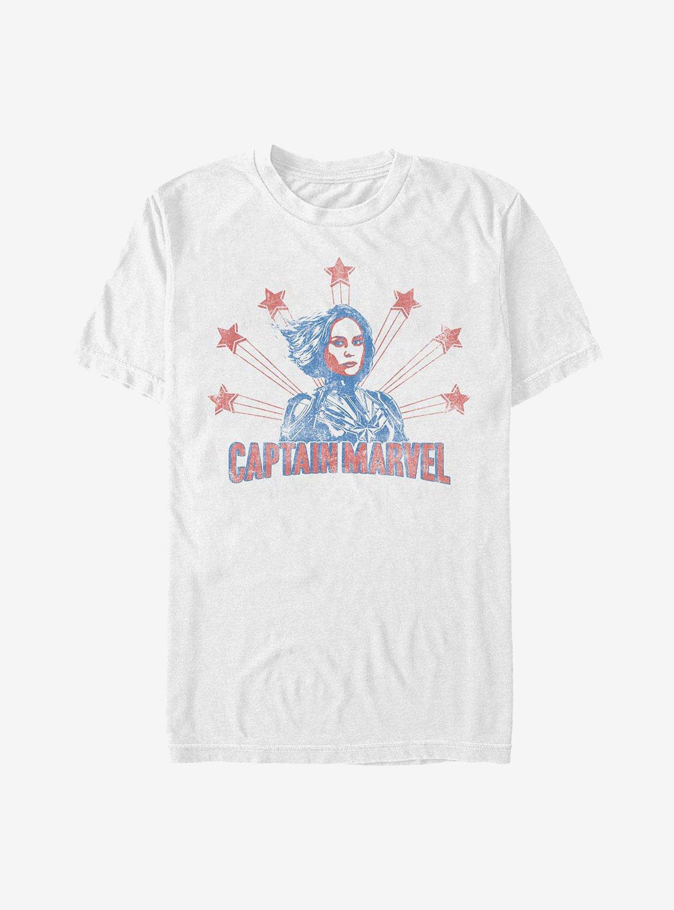 Marvel Captain Retro Stars T-Shirt