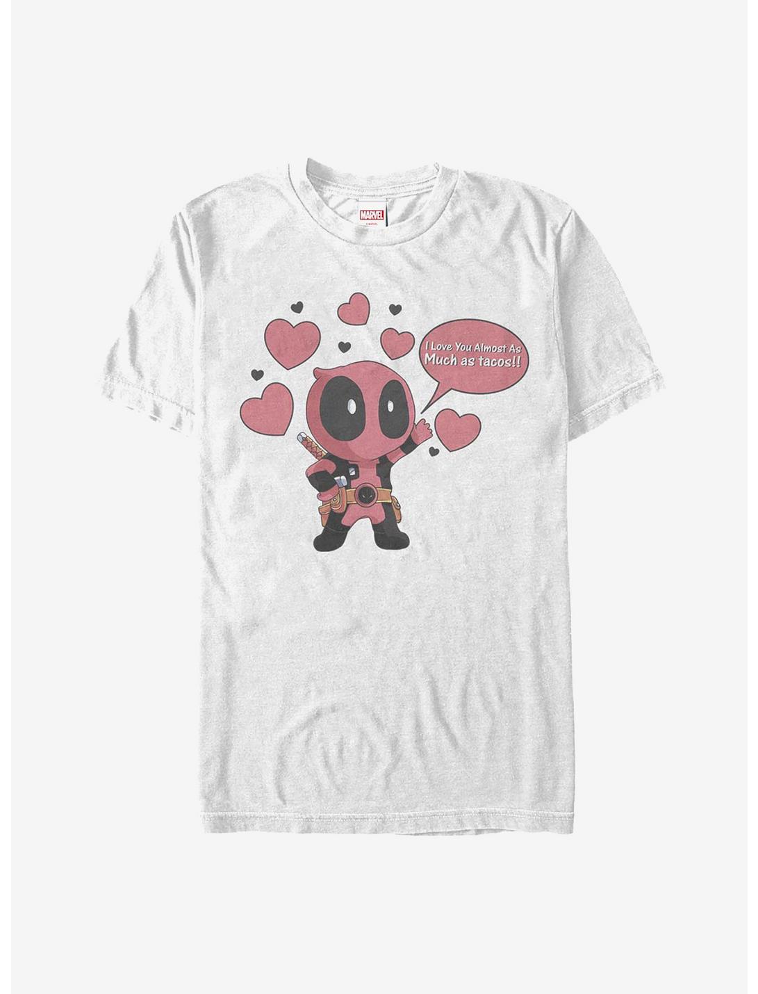 Marvel Deadpool Love Tacos T-Shirt, WHITE, hi-res