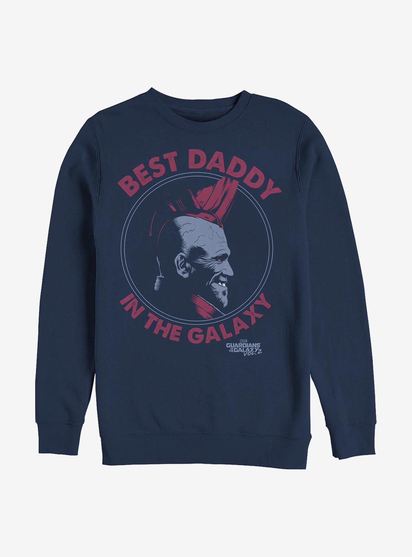 Marvel Guardians Of The Galaxy Best Daddy Crew Sweatshirt