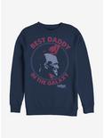 Marvel Guardians Of The Galaxy Best Daddy Crew Sweatshirt, NAVY, hi-res