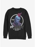 Marvel Guardians Of The Galaxy Daddy Yondu Crew Sweatshirt, BLACK, hi-res