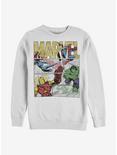 Marvel Avengers Hero Panels Crew Sweatshirt, WHITE, hi-res