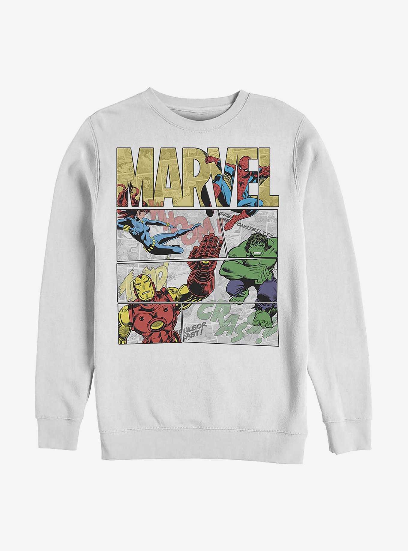 Marvel Avengers Hero Panels Crew Sweatshirt, , hi-res