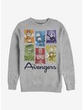 Marvel Avengers Motley Avengers Crew Sweatshirt, ATH HTR, hi-res