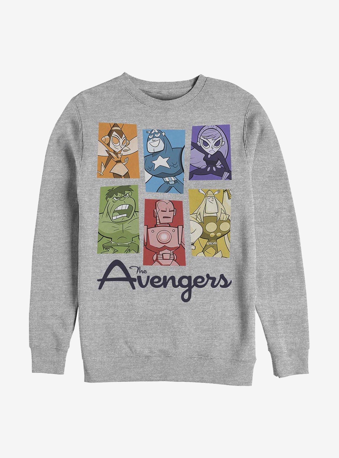 Marvel Avengers Motley Avengers Crew Sweatshirt, , hi-res