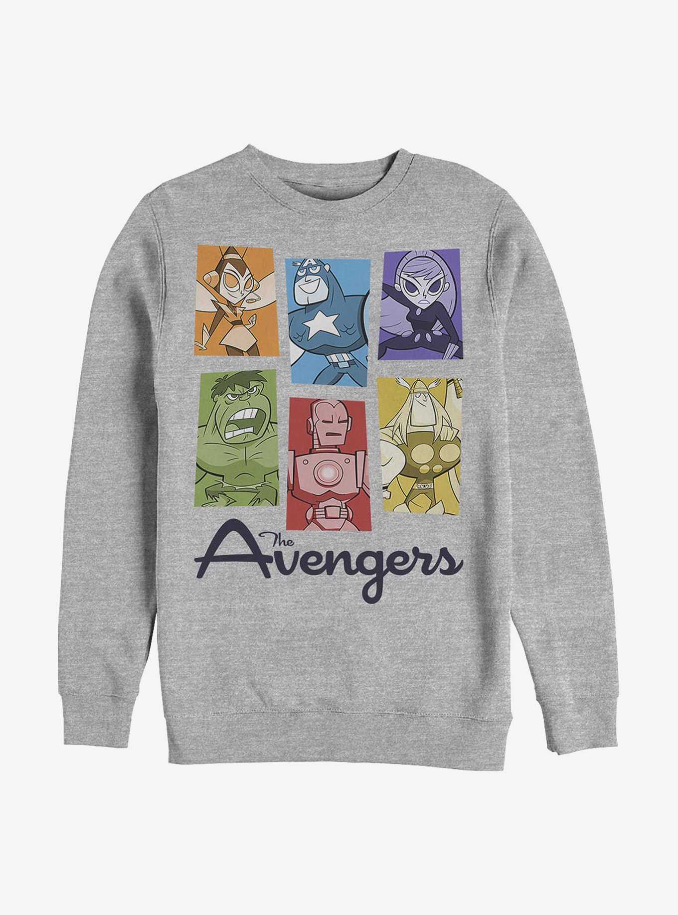 Marvel Avengers Motley Avengers Crew Sweatshirt, , hi-res
