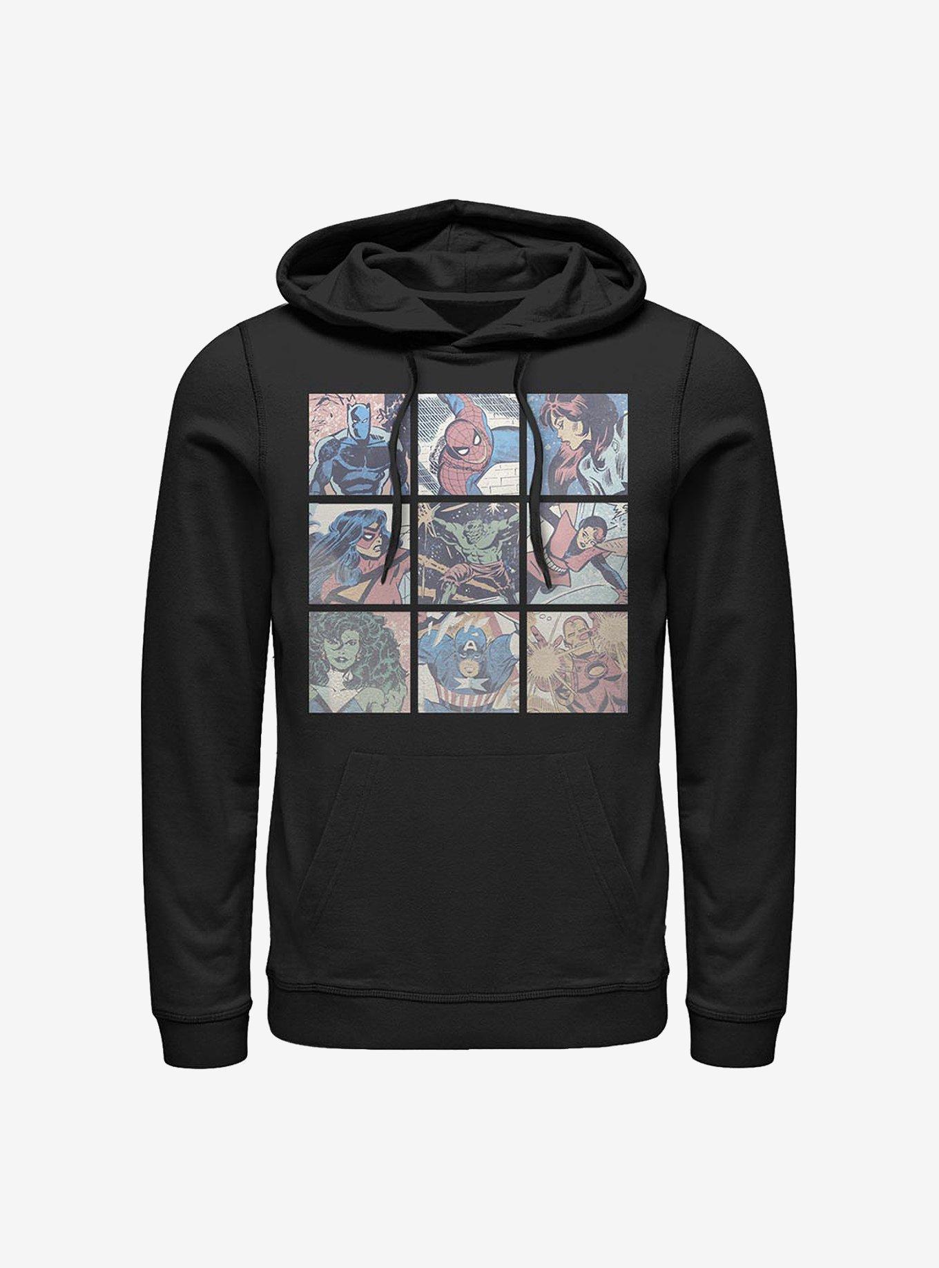 Marvel Avengers Hero Box Up Hoodie, BLACK, hi-res