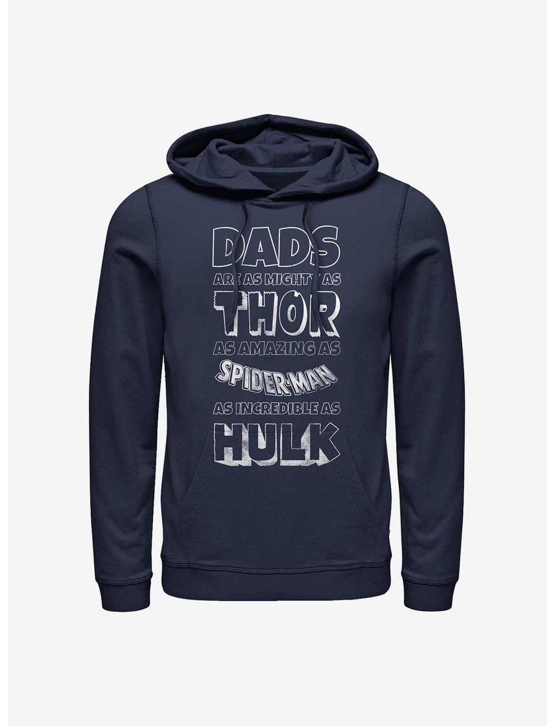 Marvel Avengers Marvel Dads Are Hoodie, NAVY, hi-res