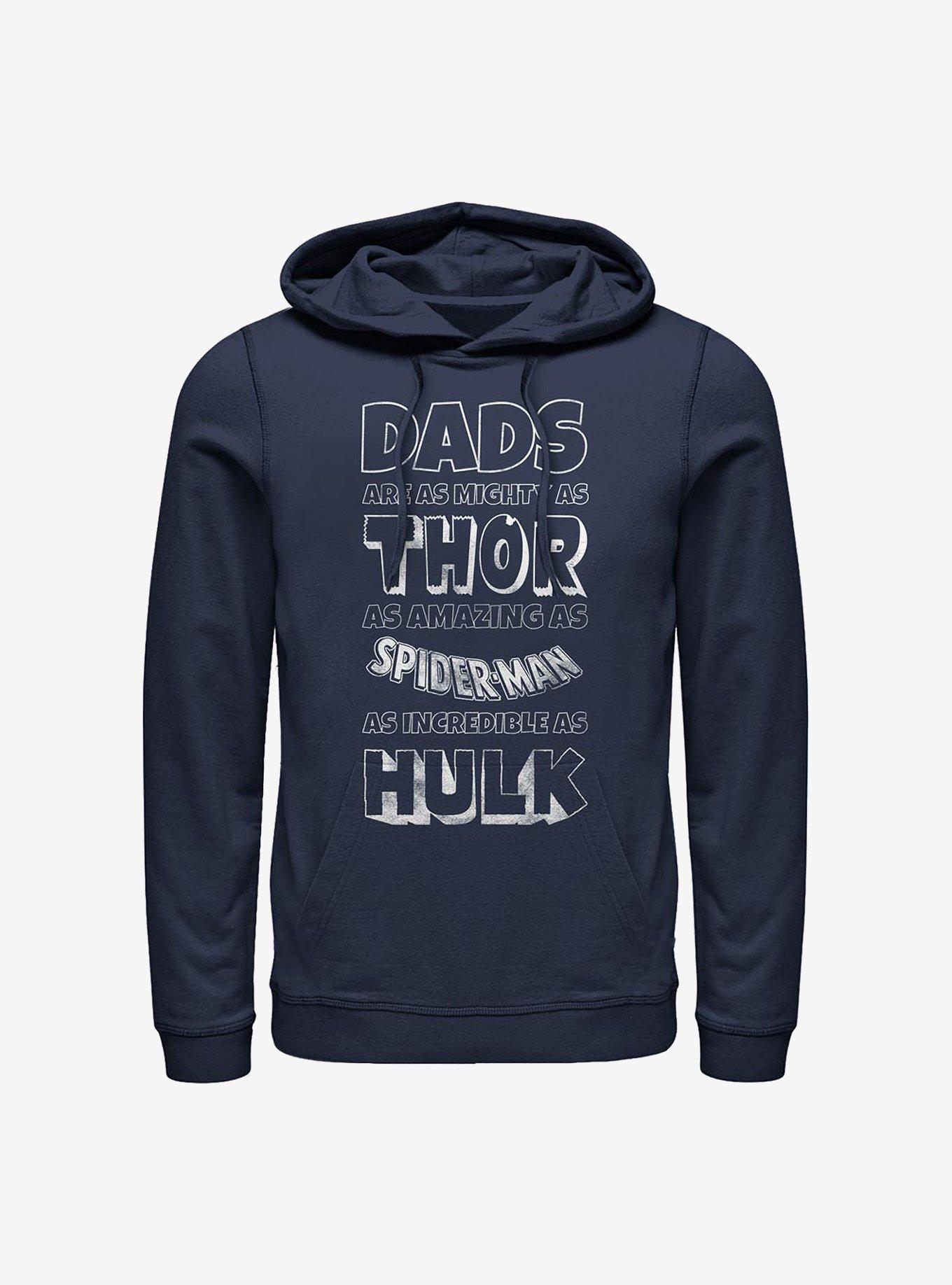 Marvel Avengers Marvel Dads Are Hoodie, NAVY, hi-res