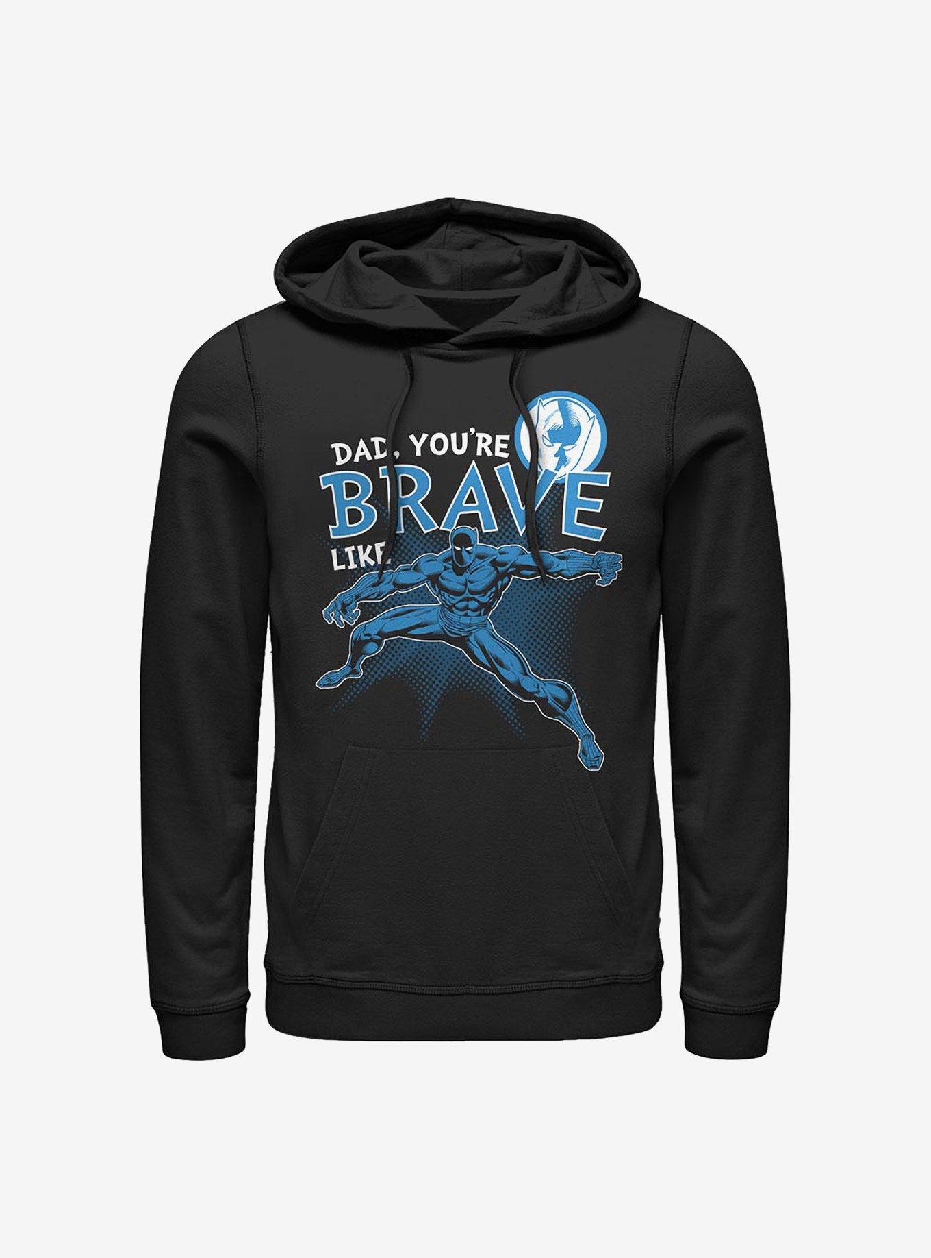 Marvel Black Panther Brave Like Dad Hoodie, BLACK, hi-res