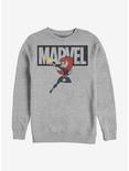 Marvel Black Widow Cartoon Icon Crew Sweatshirt, ATH HTR, hi-res