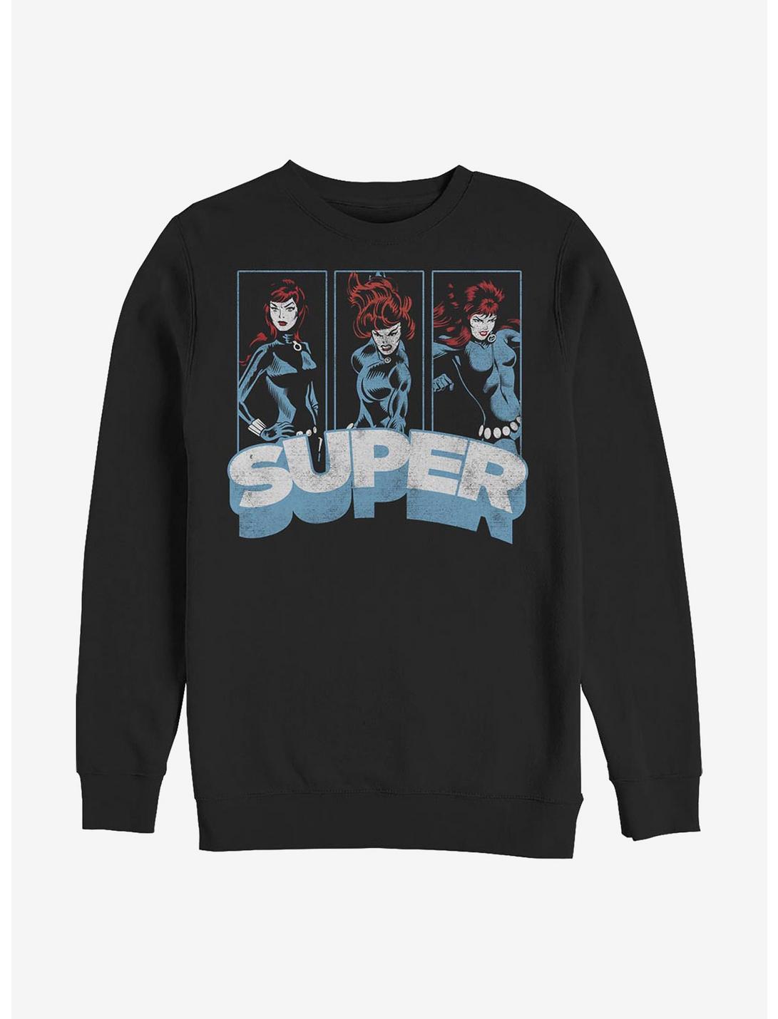 Marvel Black Widow Super Crew Sweatshirt, BLACK, hi-res