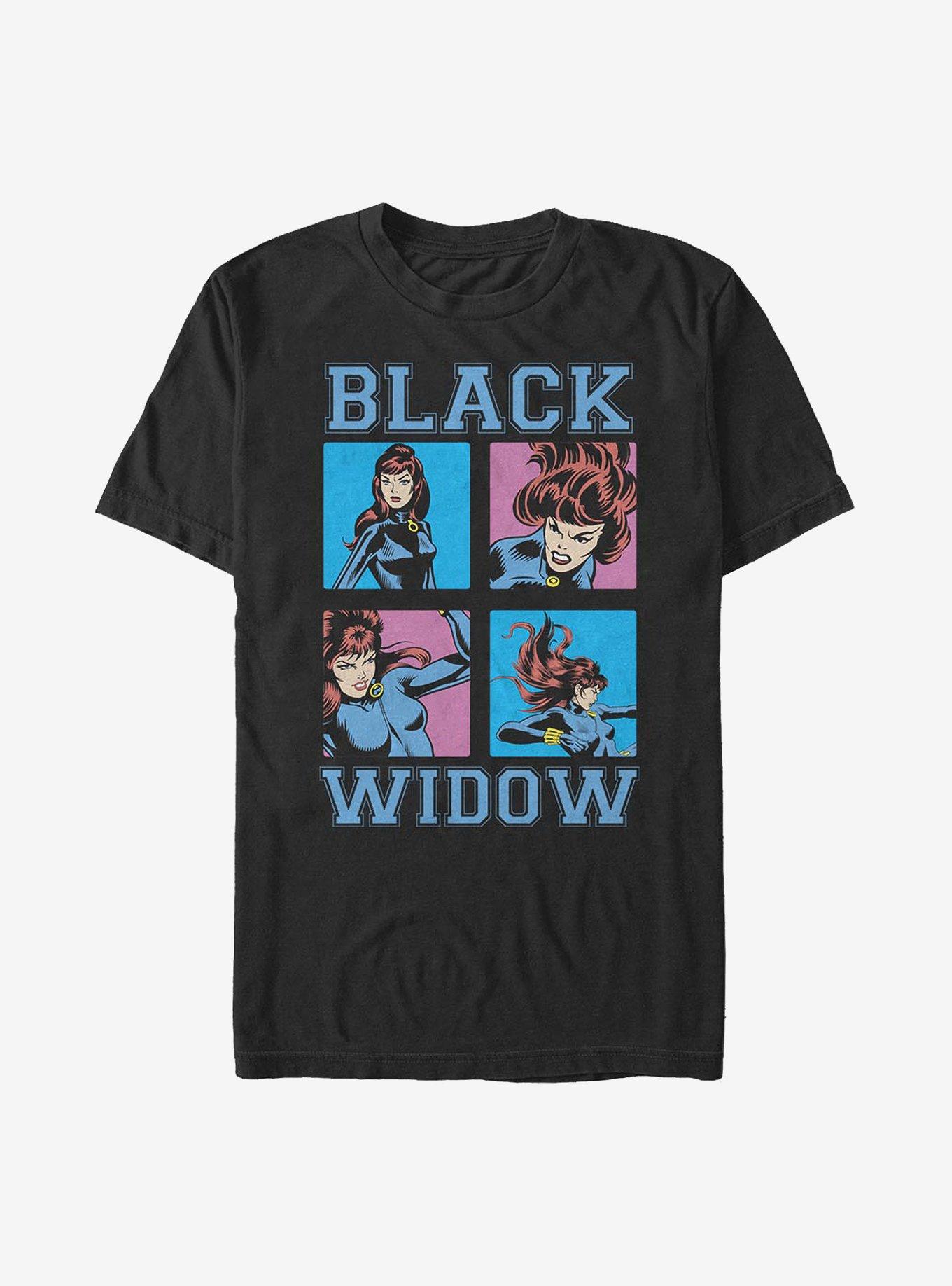 Marvel Black Widow Pop Art T-Shirt, BLACK, hi-res