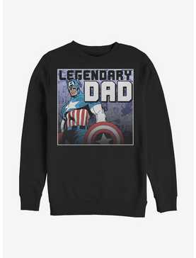 Marvel Captain America Legendary Dad Crew Sweatshirt, , hi-res
