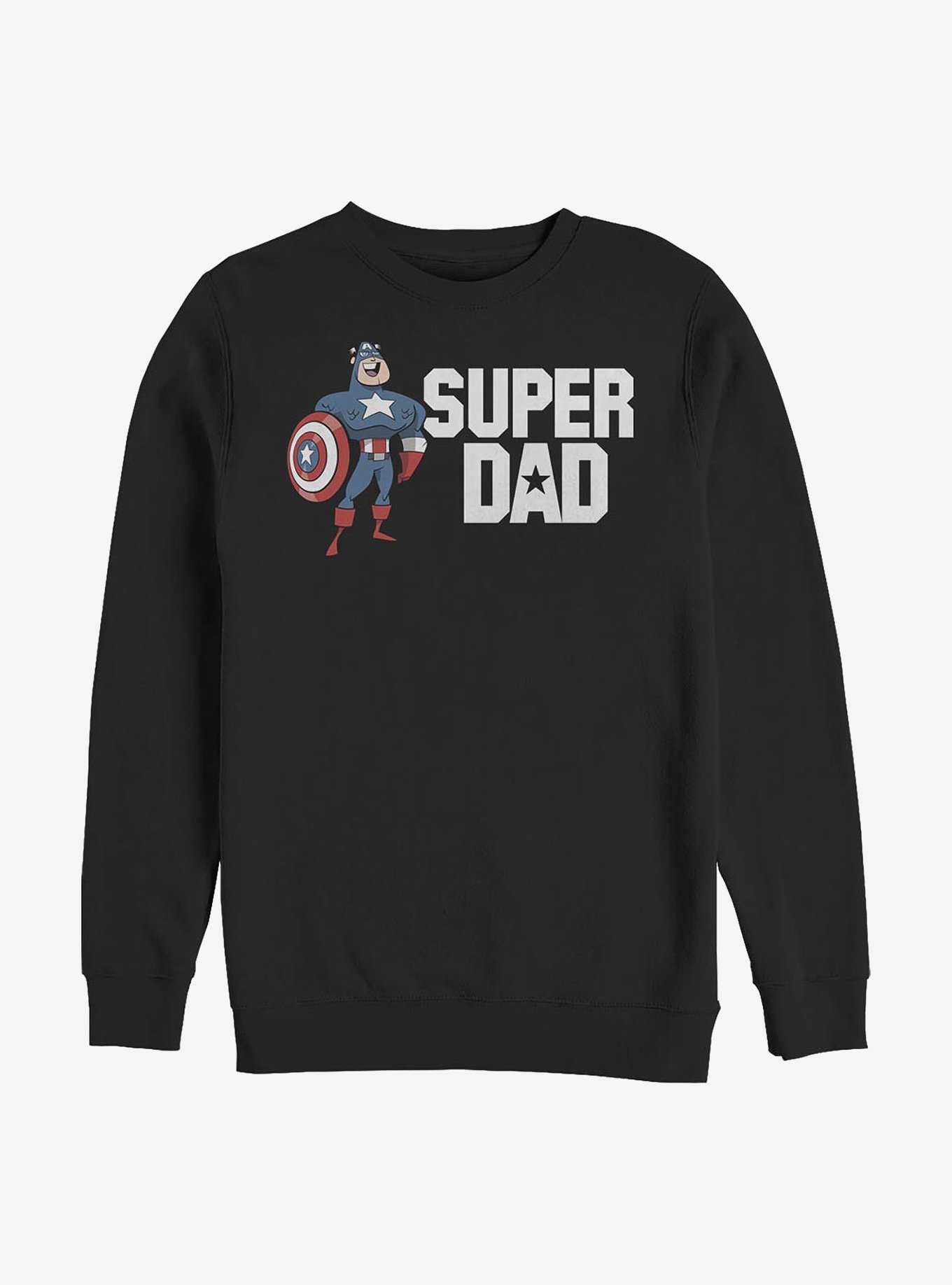 Marvel Captain America Super Dad Crew Sweatshirt, , hi-res