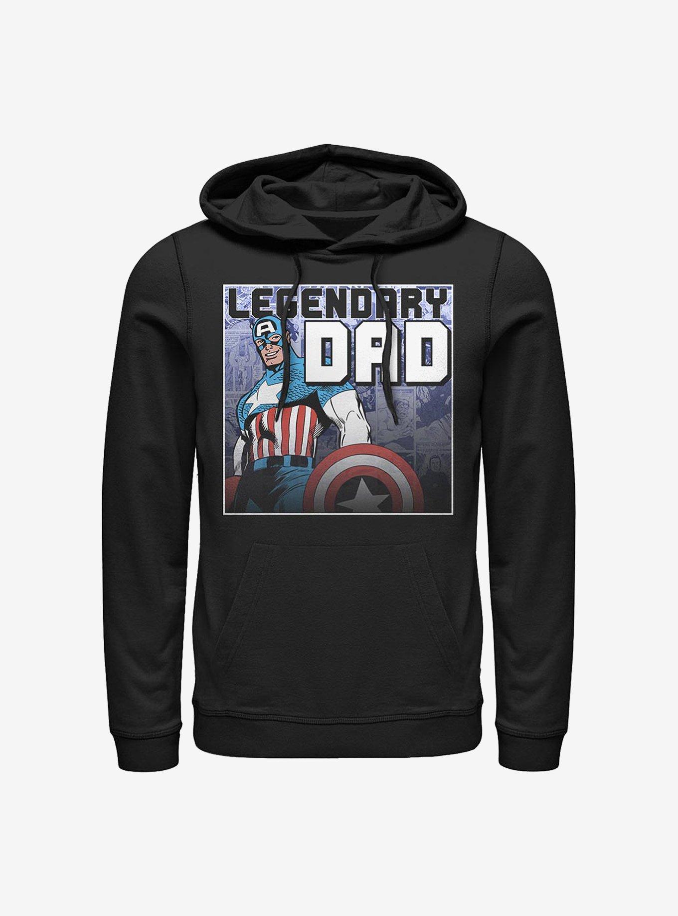 Marvel Captain America Legendary Dad Hoodie