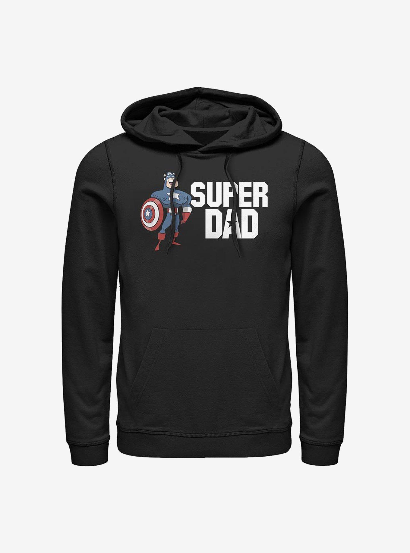 Marvel Captain America Super Dad Hoodie, BLACK, hi-res