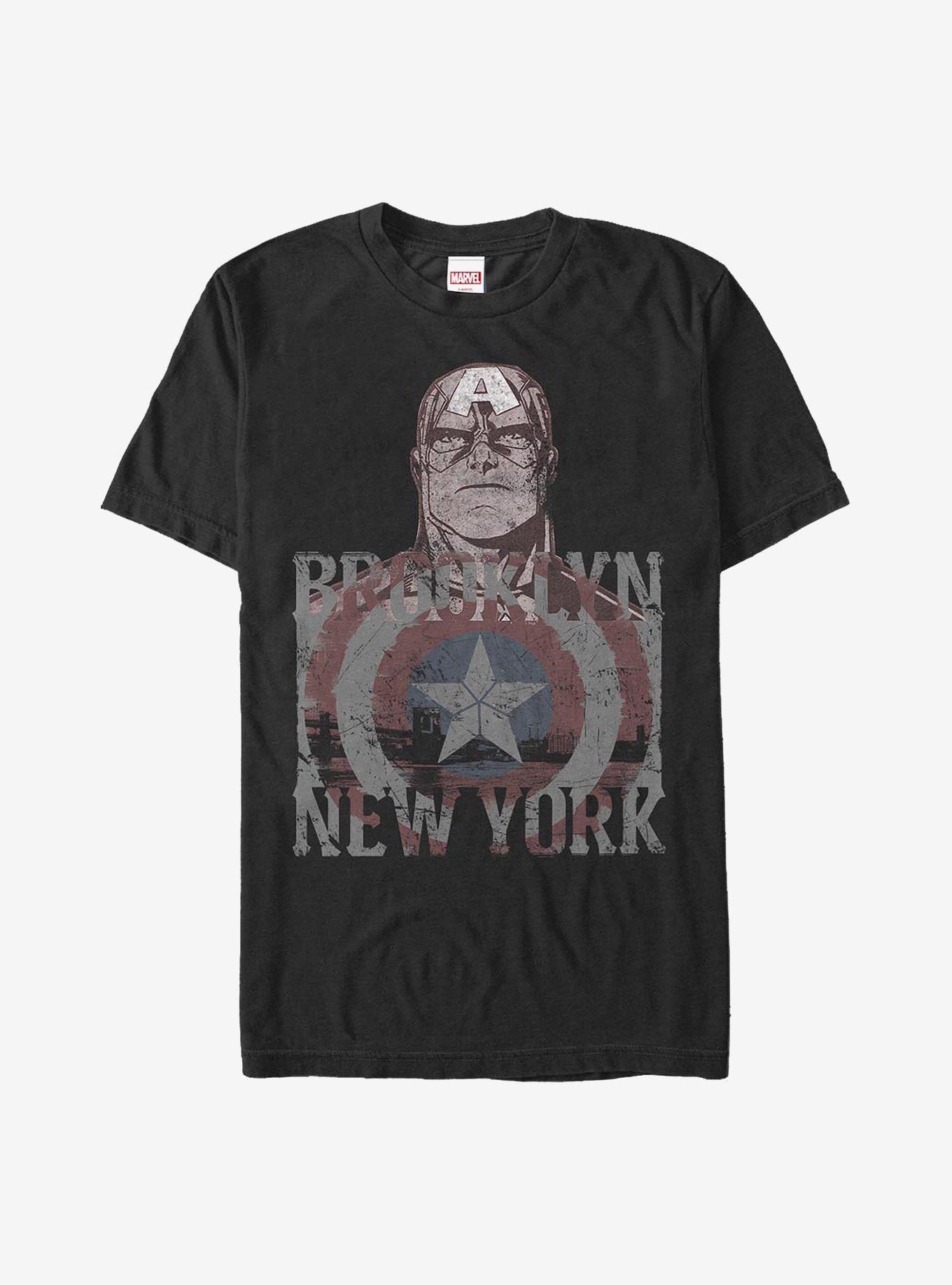 Marvel Captain America Brooklyn T-Shirt, BLACK, hi-res