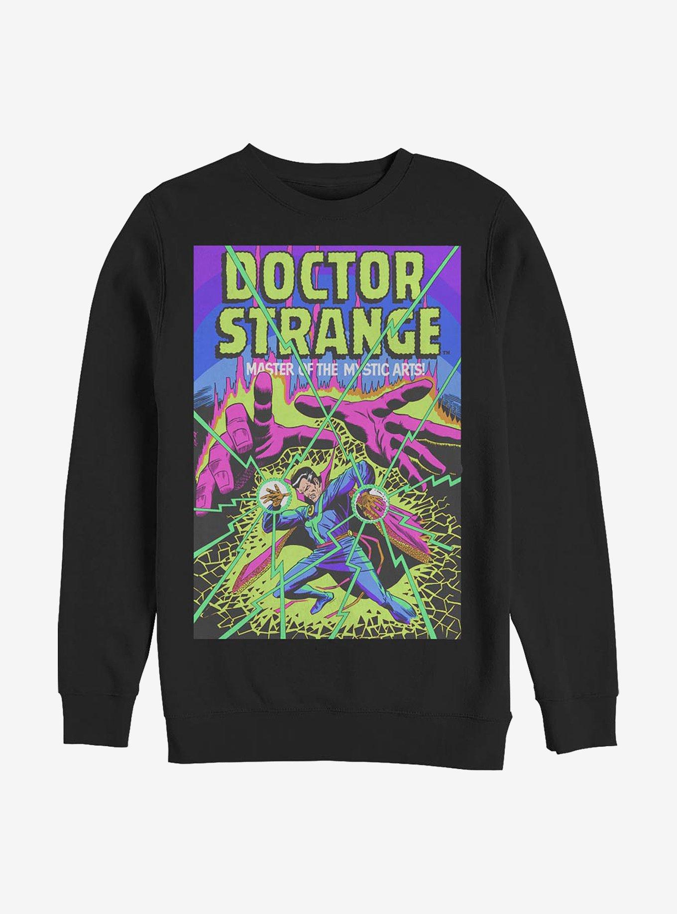 Marvel Doctor Strange Master Of The Mystic Arts Crew Sweatshirt, BLACK, hi-res
