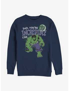 Marvel Hulk Incredible Like Dad Crew Sweatshirt, , hi-res