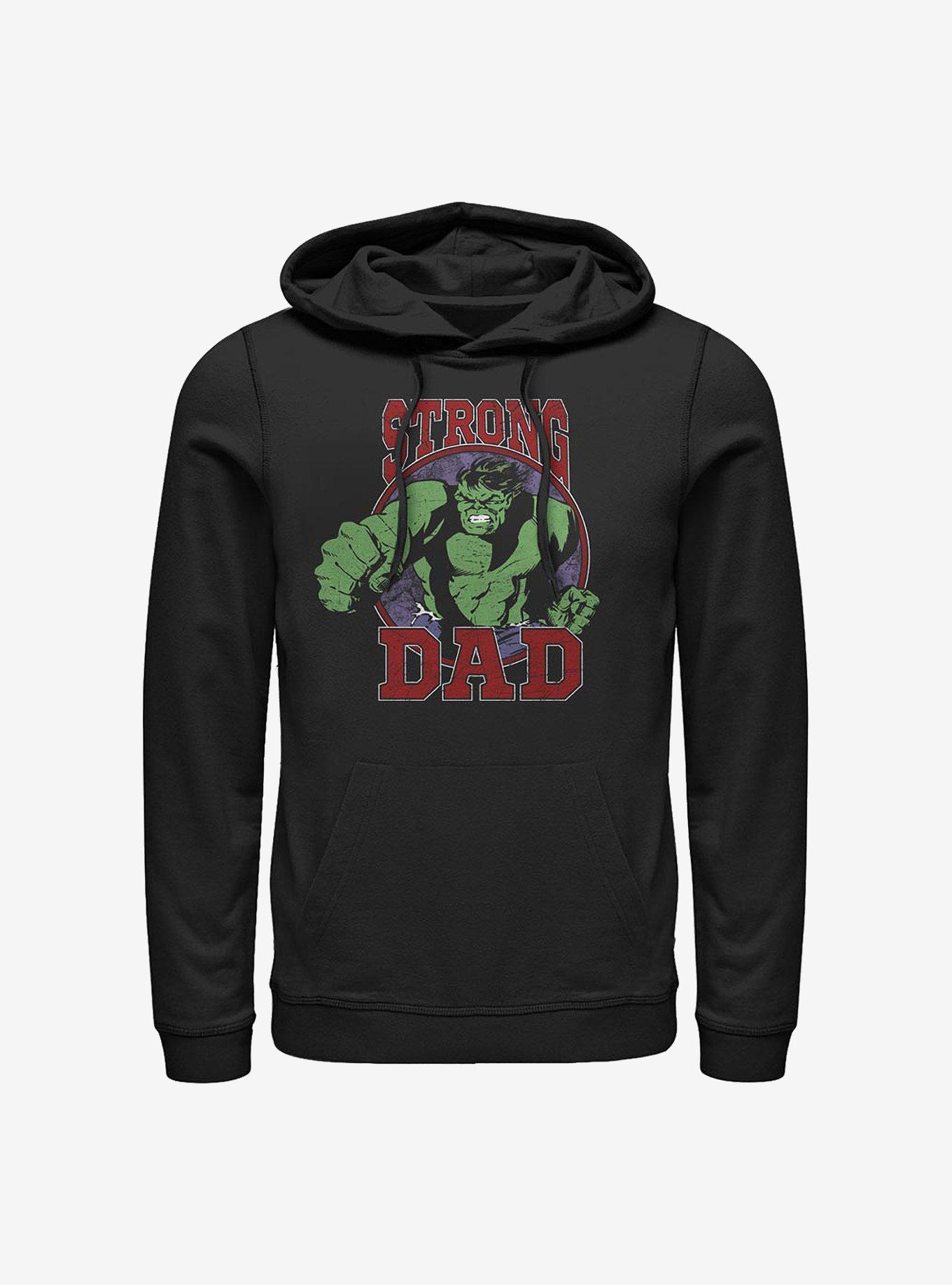 Marvel Hulk Strong Dad Hoodie, BLACK, hi-res