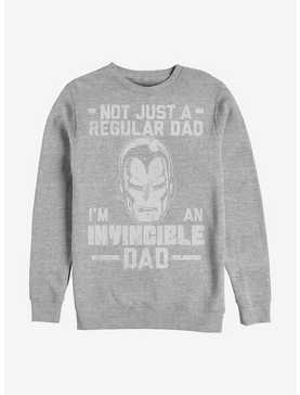 Marvel Iron Man Invincible Dad Crew Sweatshirt, ATH HTR, hi-res