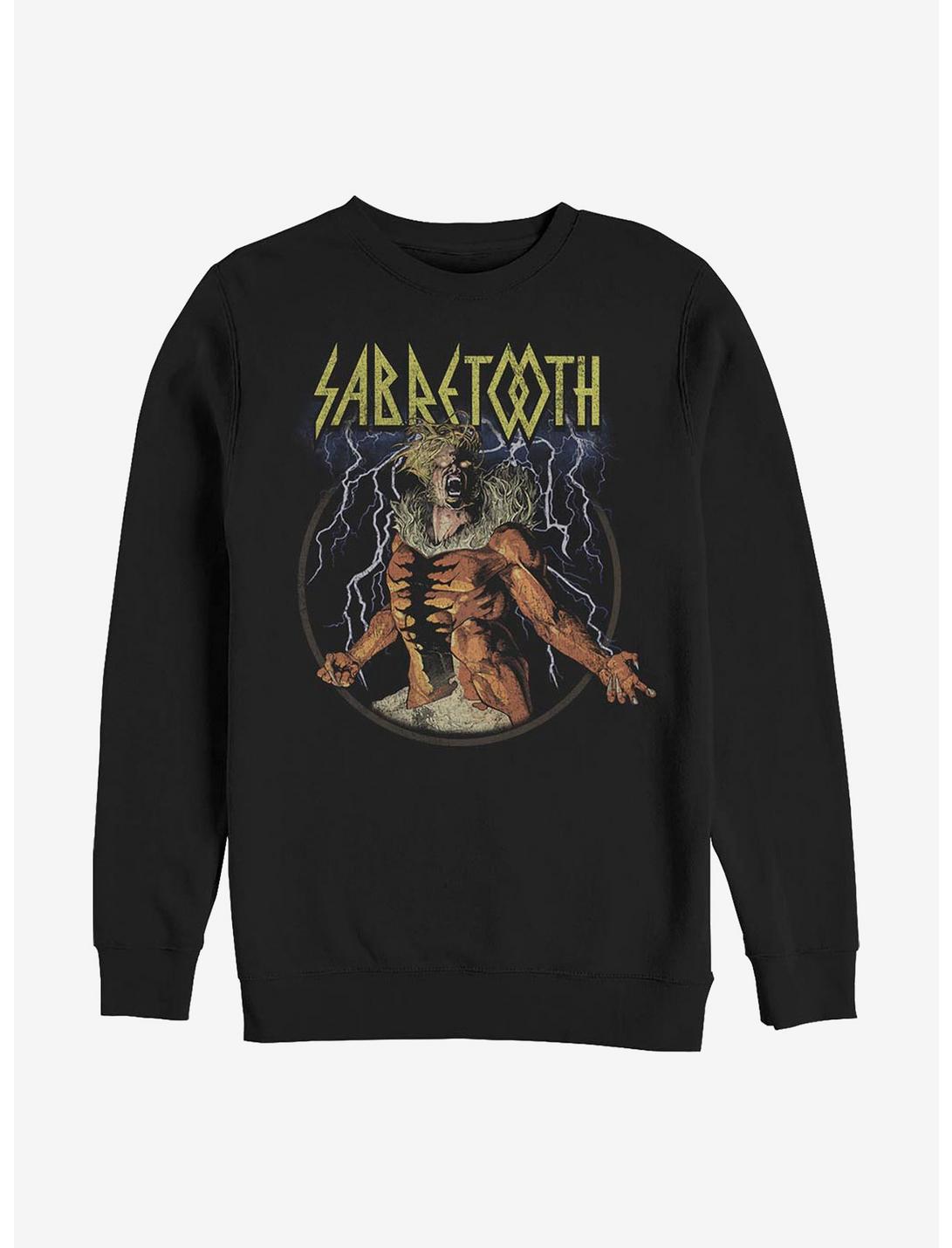 Marvel Sabretooth Rock Crew Sweatshirt, BLACK, hi-res