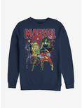 Marvel Strong Characters Crew Sweatshirt, NAVY, hi-res