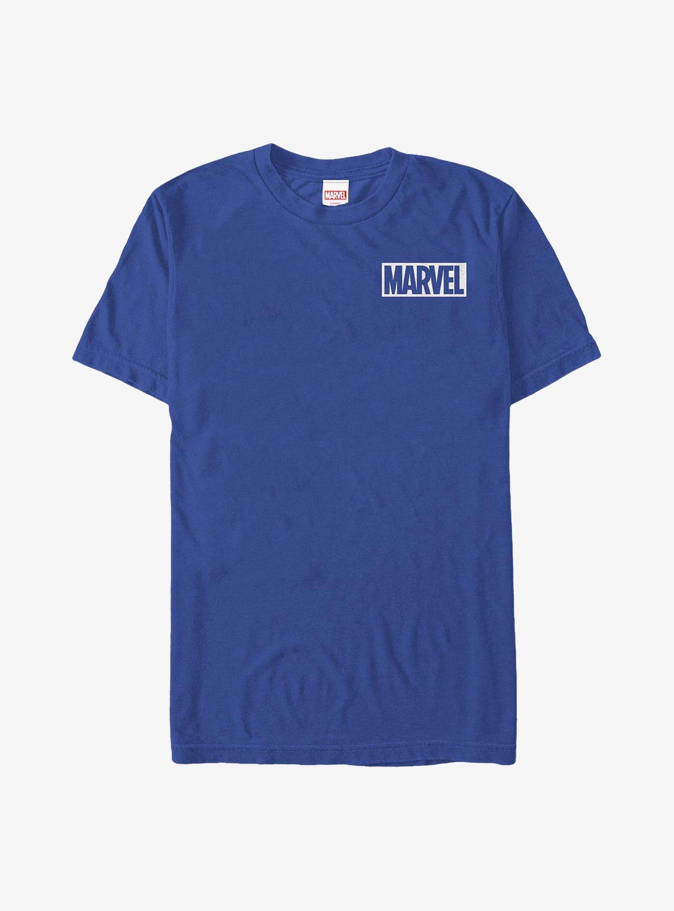 Marvel Badge Logo T-Shirt, ROYAL, hi-res