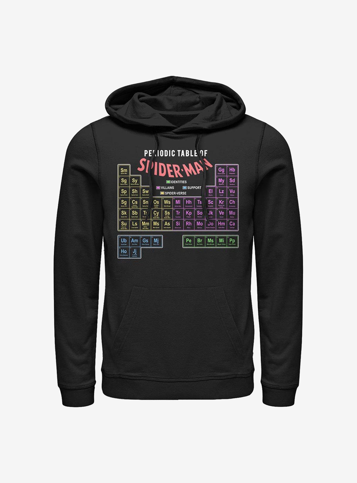 Marvel Spider-Man Periodic Hoodie, , hi-res