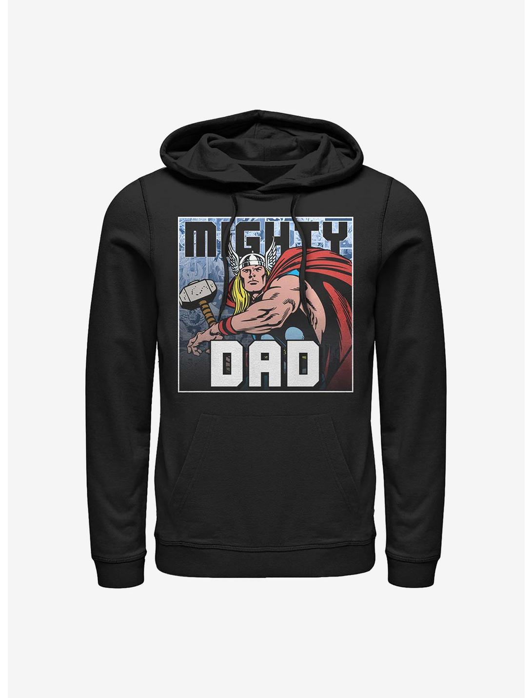 Marvel Thor Mighty Dad Frame Hoodie, BLACK, hi-res