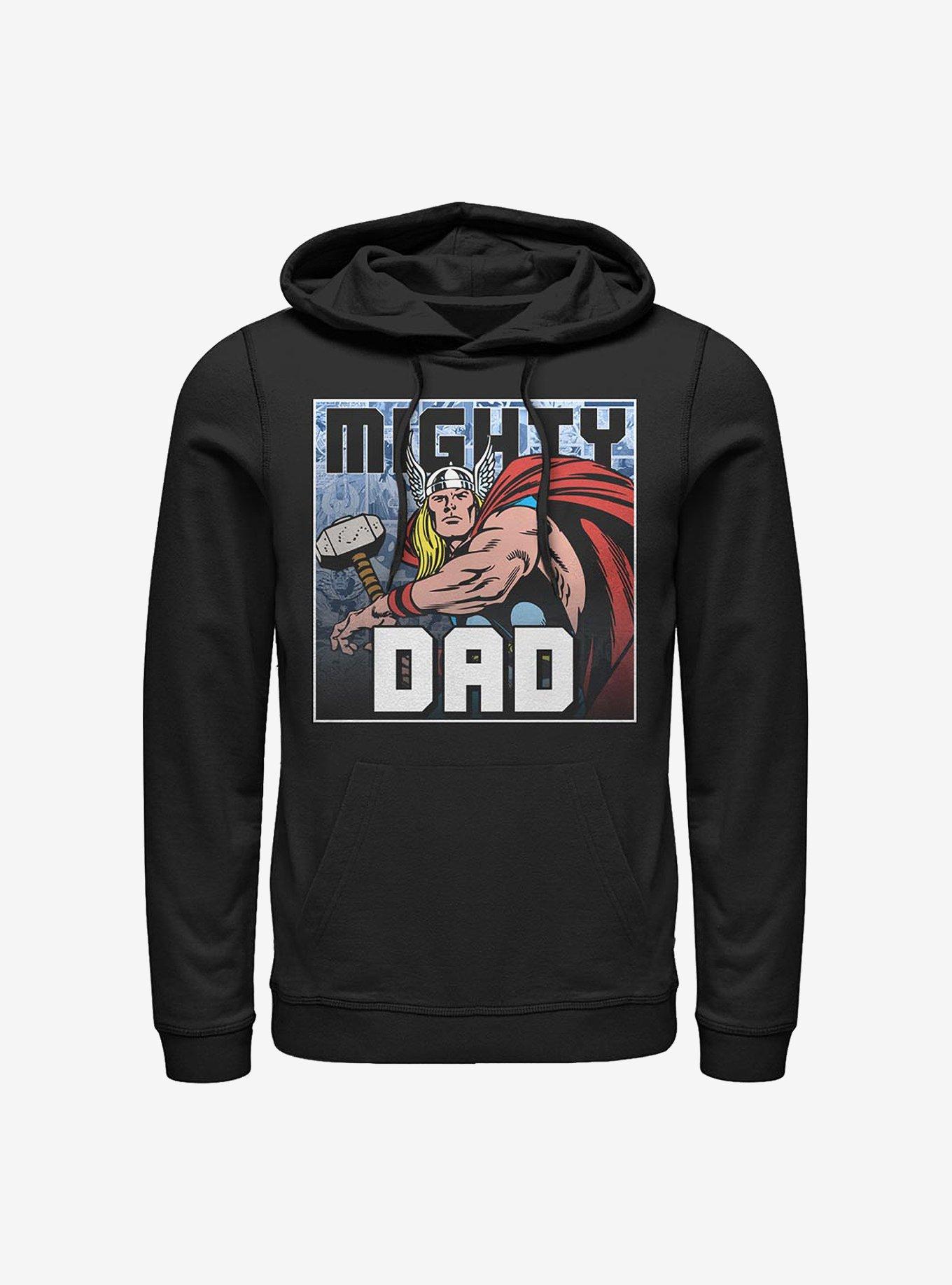 Marvel Thor Mighty Dad Frame Hoodie, BLACK, hi-res