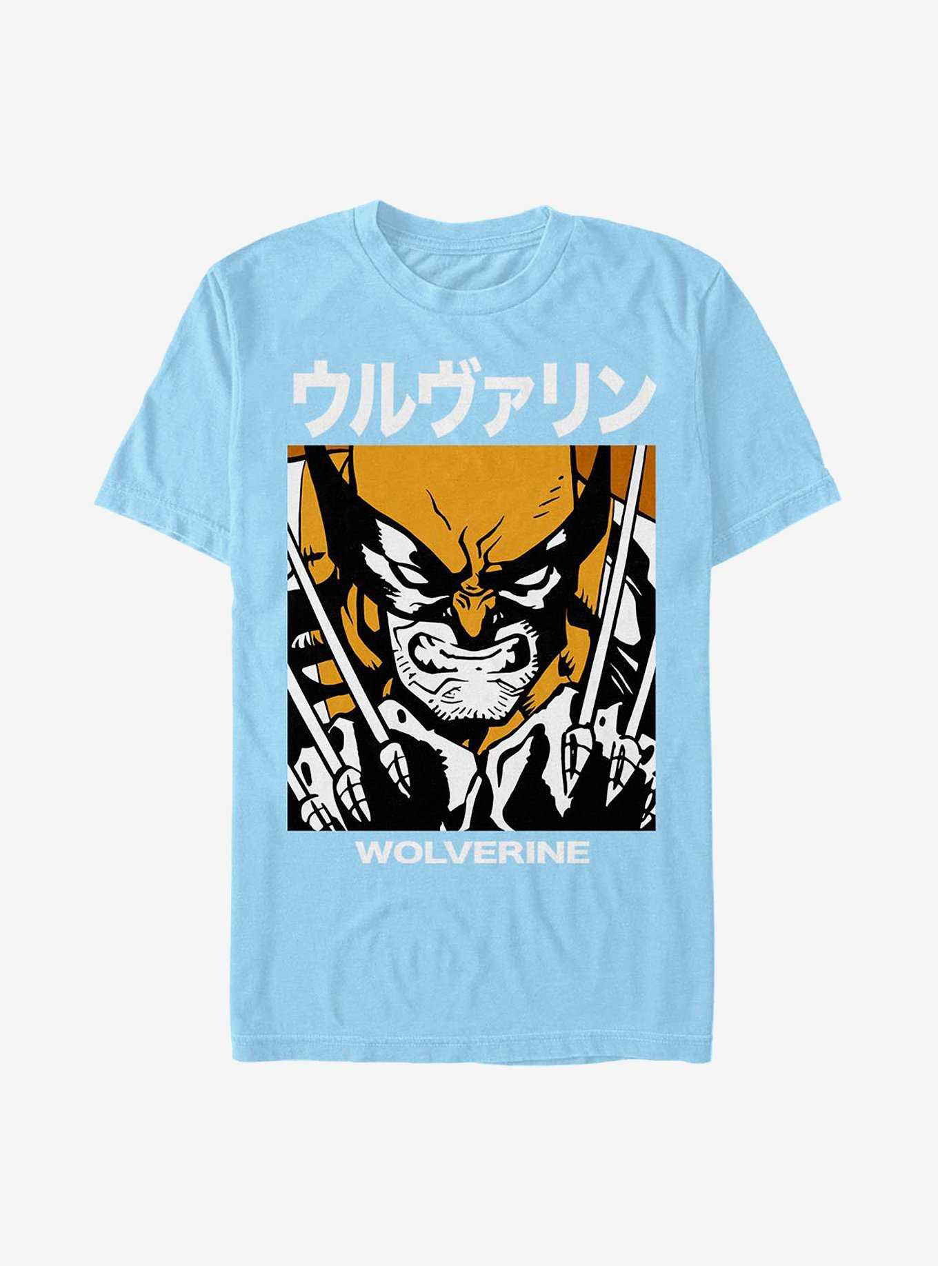 Marvel Wolverine Japanese Text Block T-Shirt, , hi-res
