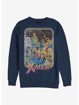 Marvel X-Men 70's Retro Originals Crew Sweatshirt, NAVY, hi-res