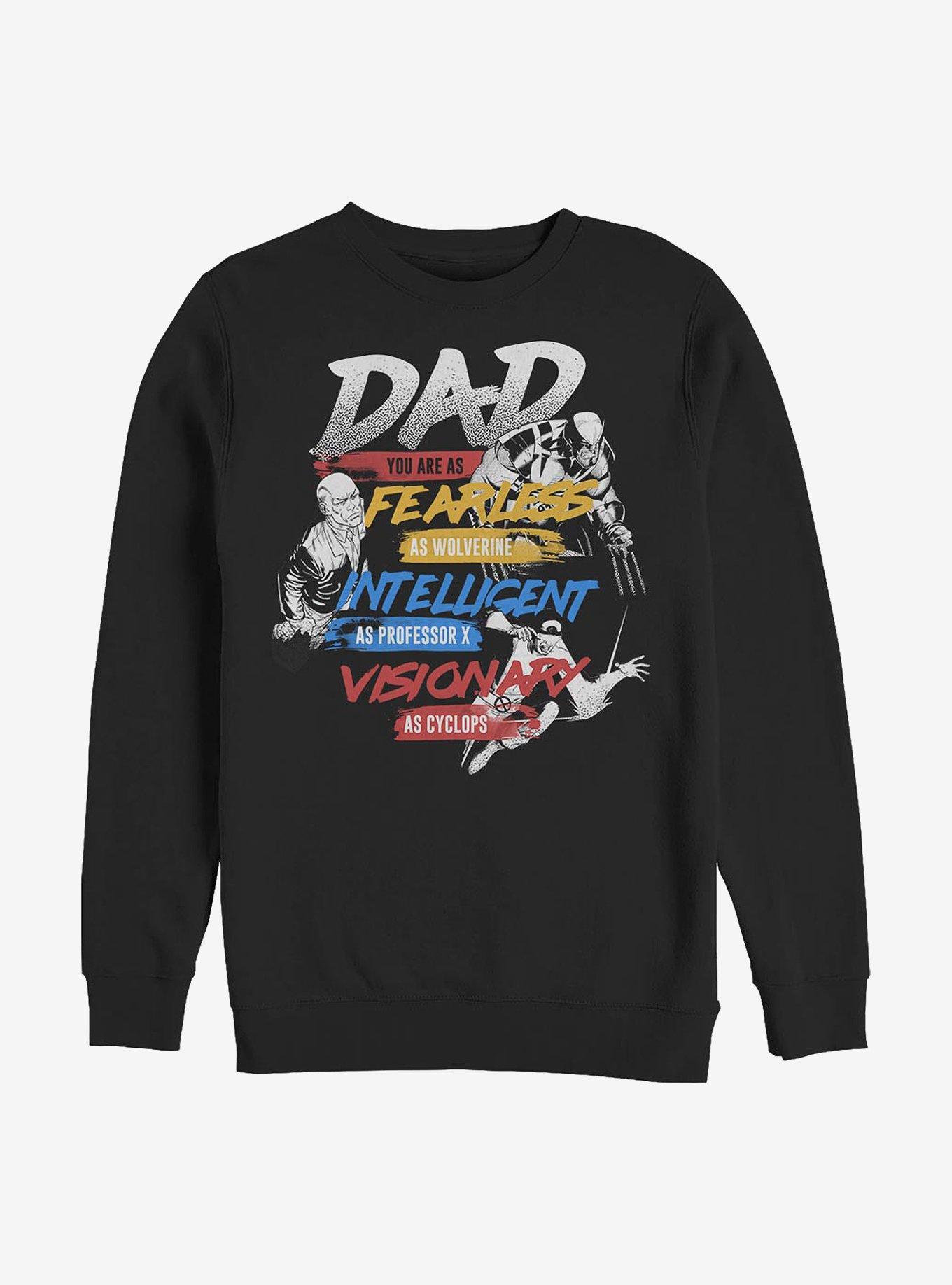 Marvel X-Men Dad You Are Crew Sweatshirt, BLACK, hi-res