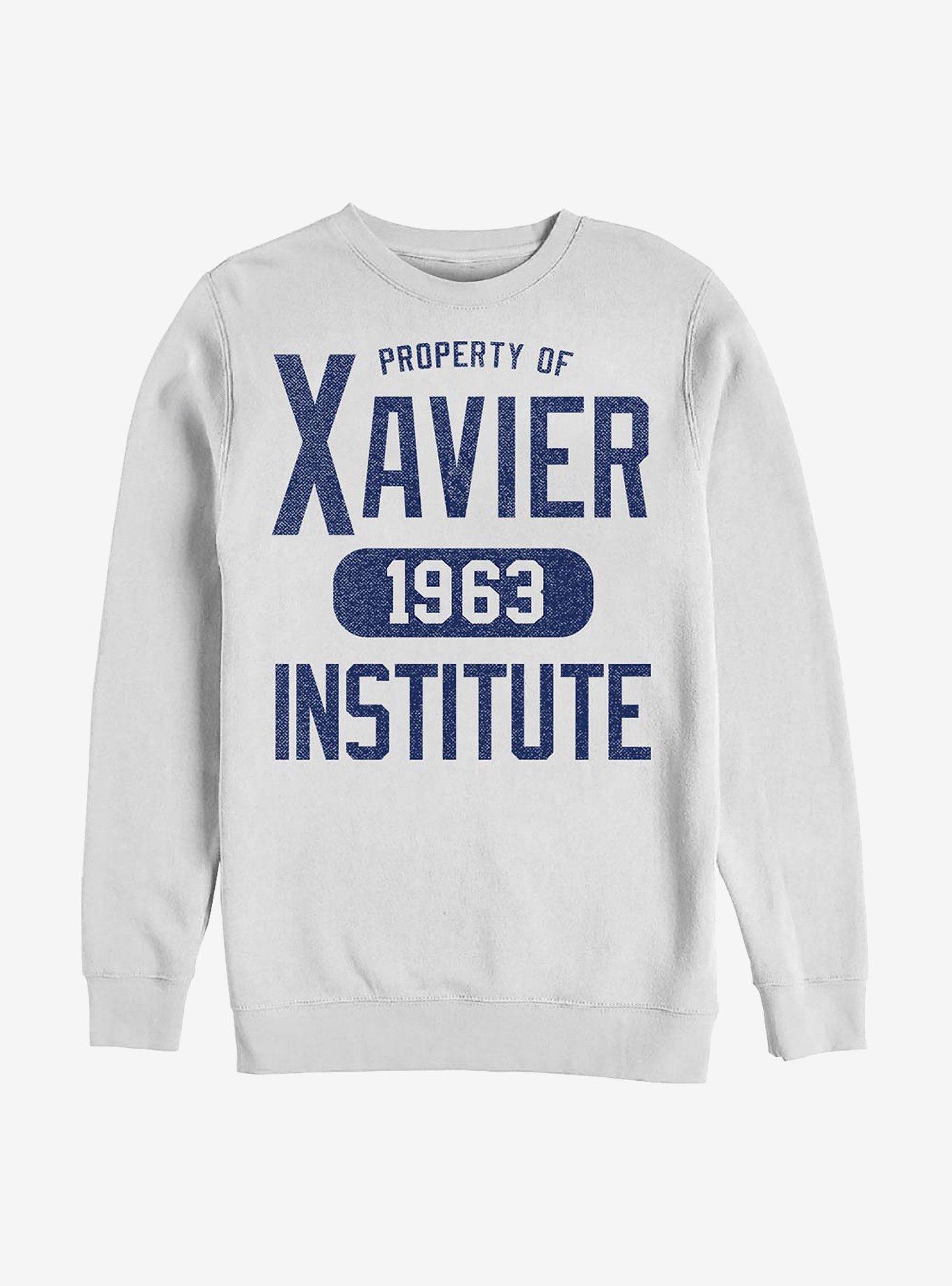 Marvel X-Men Varsity Crew Sweatshirt, WHITE, hi-res