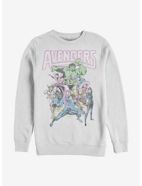 Marvel Avengers Group Crew Sweatshirt, WHITE, hi-res