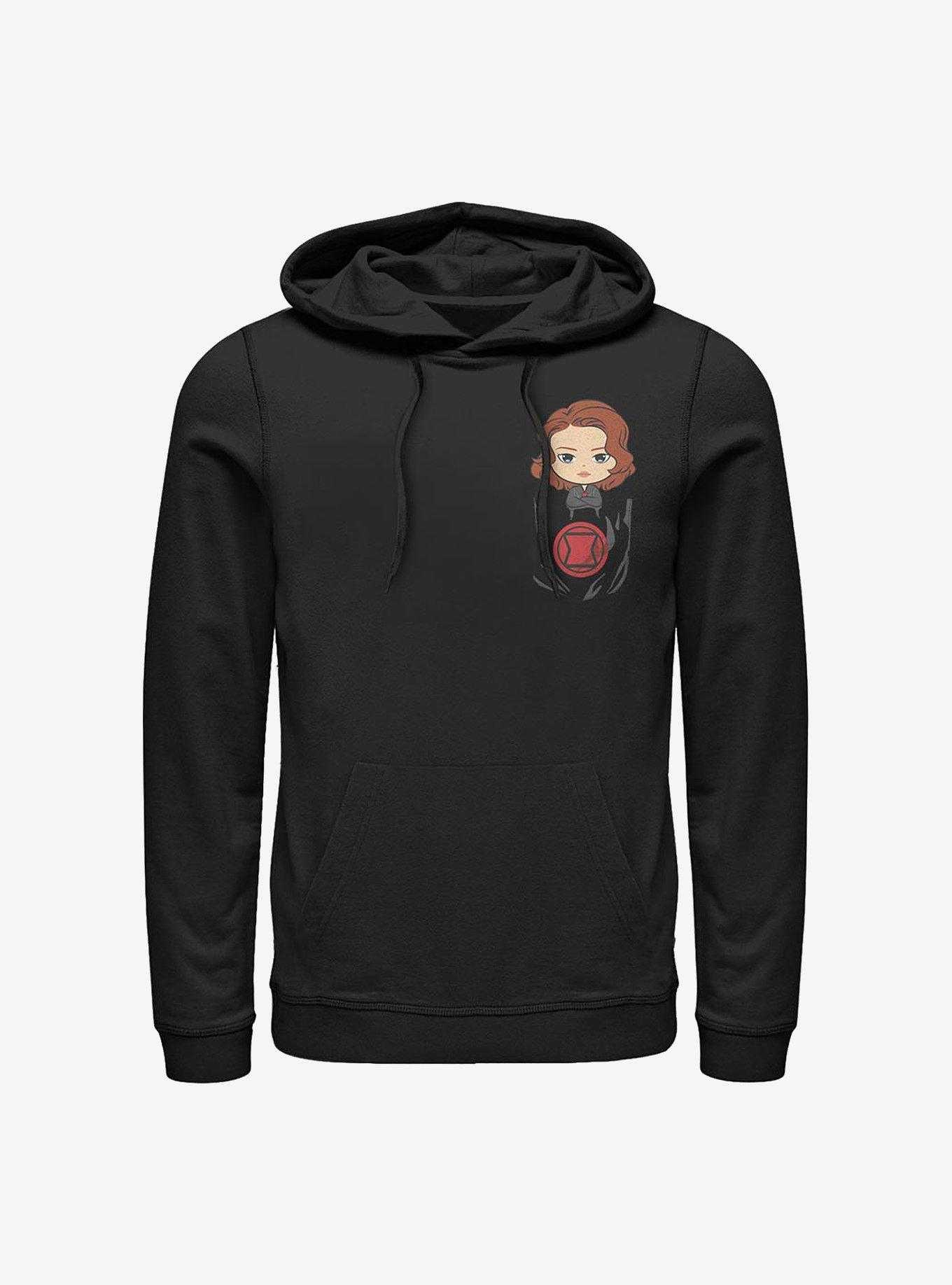 Marvel Black Widow Badge Hoodie, BLACK, hi-res