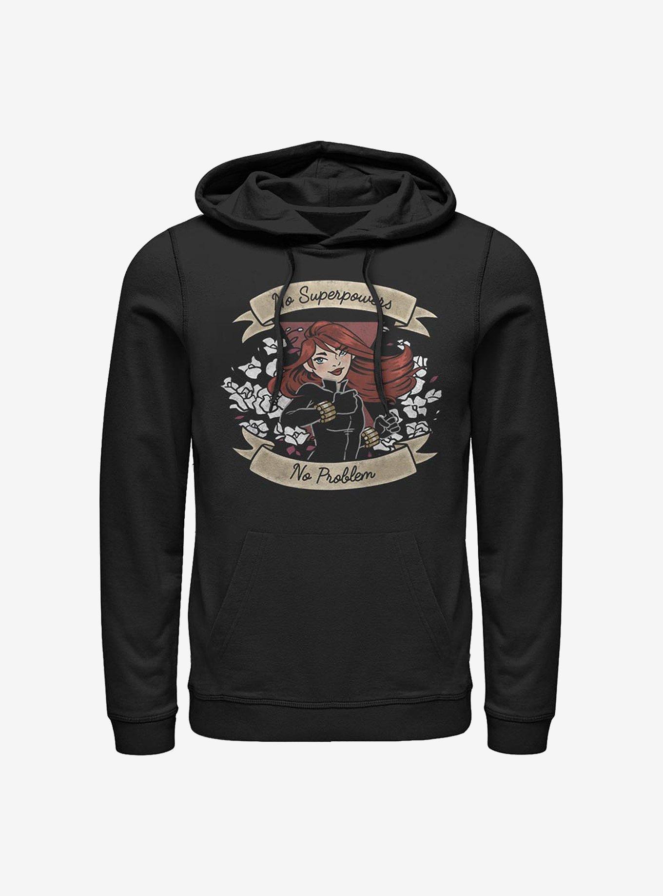 Marvel Black Widow No Superpowers No Problem Hoodie, , hi-res