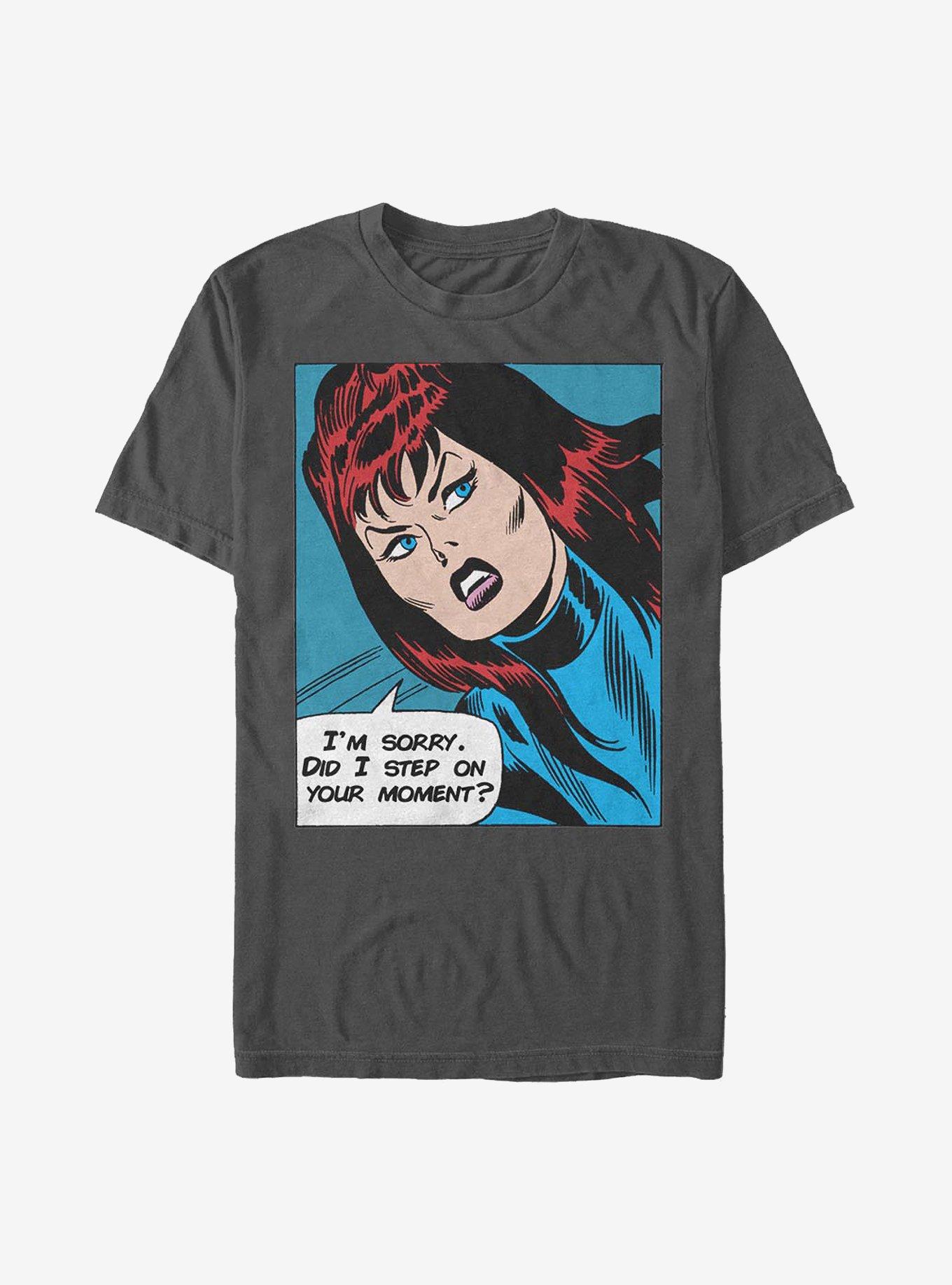 Marvel Black Widow I'm Sorry T-Shirt, CHARCOAL, hi-res