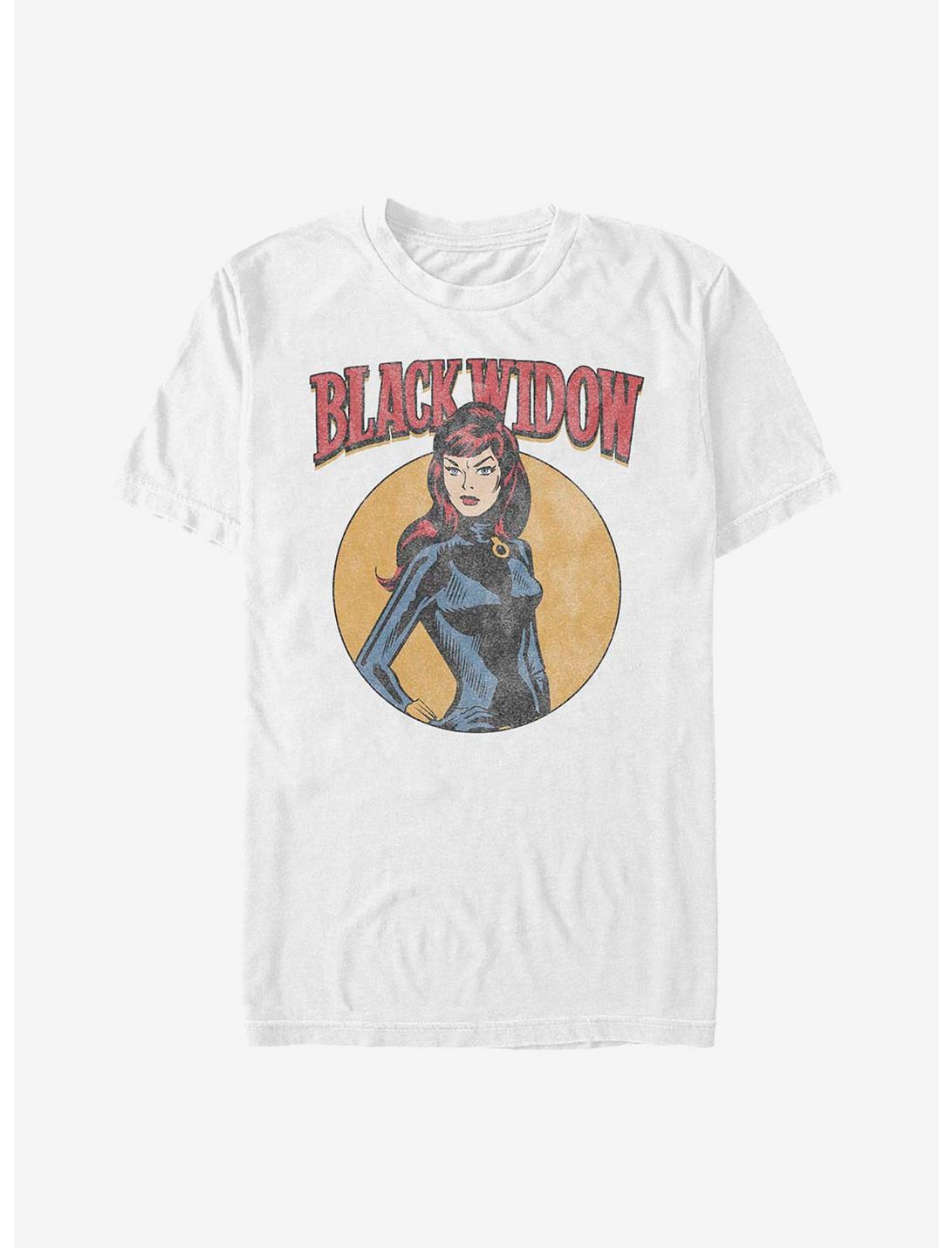 Marvel Black Widow Classic Cartoon T-Shirt, WHITE, hi-res