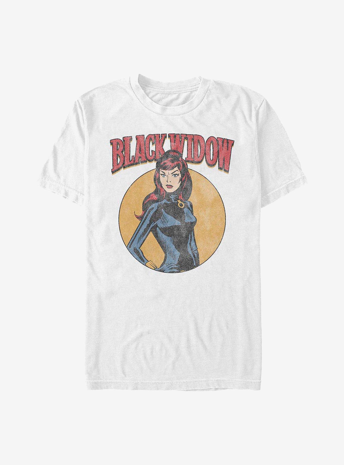 Marvel Black Widow Classic Cartoon T-Shirt, WHITE, hi-res